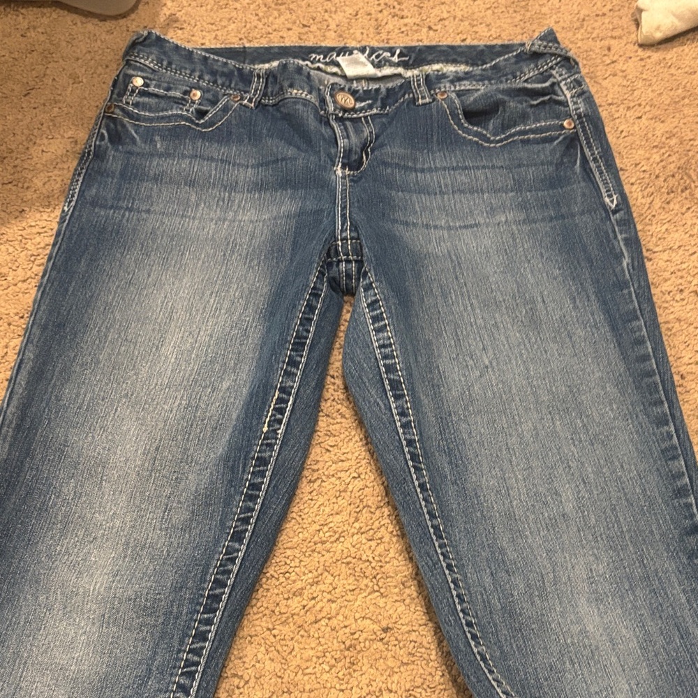 Maurices Classic Straight Leg Blue Jeans